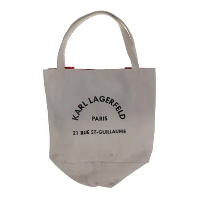 Stofpose (Beige, Rød) fra Karl Lagerfeld Bomuld