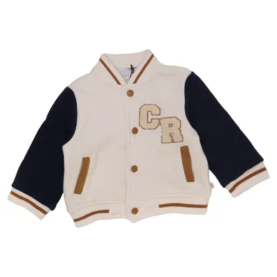 Veste universitaire (Blanc, Bleu, Marron) de Cadet Rousselle Coton, Polyester