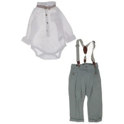 Set (Grön, Vit) från Next Baby Bomull, Elastan, Polyester