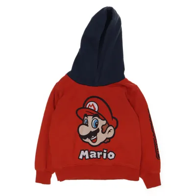 Sweat à capuche (Rouge, Bleu, Multicolore) de Super Mario Coton, Polyester
