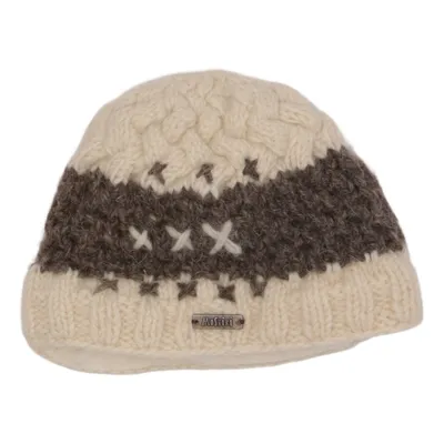 Beanie (Wit, Grijs) van Moshiki Polyester, Wol