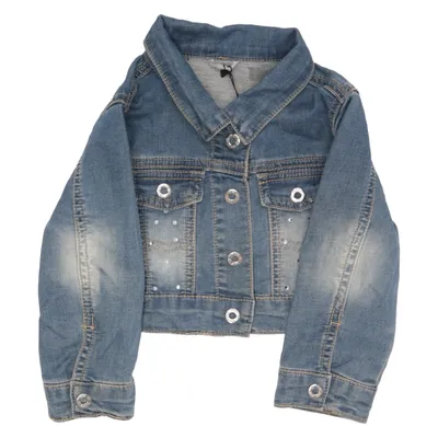Veste en jean (Bleu) de Sarabanda Coton, Élasthane, Polyester