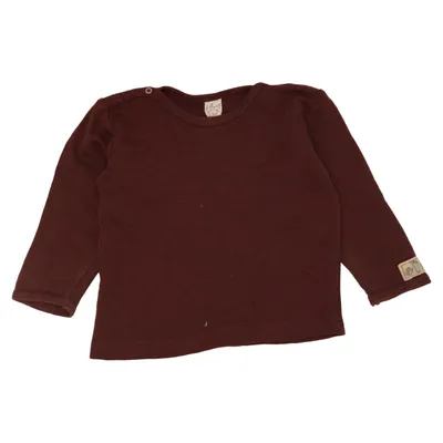 Långärmad t-shirt (Brun) från Lilano Silke, Ull