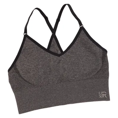 Sports bra (Gray) from Kenneth Cole Elastane, Polyamide, Polyester