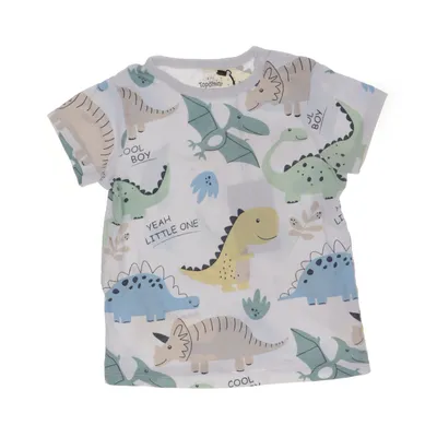 T-shirt (Hvid, Flerfarvet) fra Topomini Bomuld