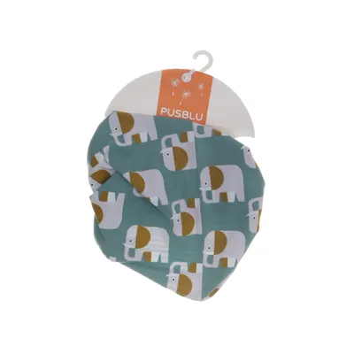 Neck warmer (Green, White, Multicolored) from Pusblu Cotton, Elastane