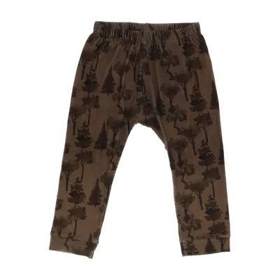 Pyjamasbyxor (Brun) från Lil' Atelier Elastan, Modal, Ekologisk bomull