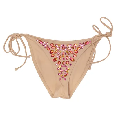 Bikini bottom (Beige) from ASOS Swim Elastane, Polyamide, Polyester