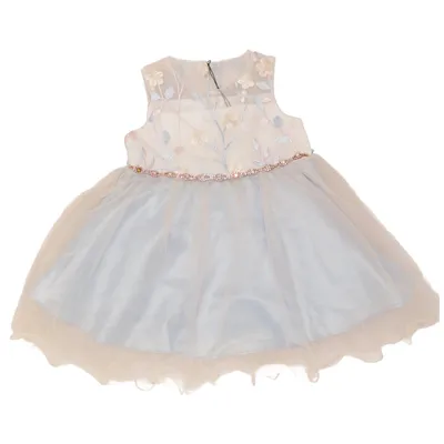 Robe de fille de fleur (Bleu, Blanc, Multicolore) de Rare Editions Polyester