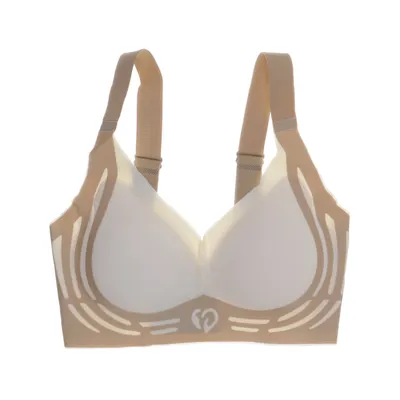 Sports bra (Beige, White) from Comfortable Elastane, Polyamide