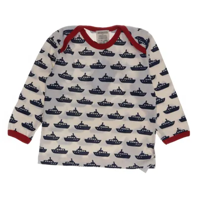 Long sleeve T-shirt (White, Blue, Red) from Loud + Proud Organic cotton