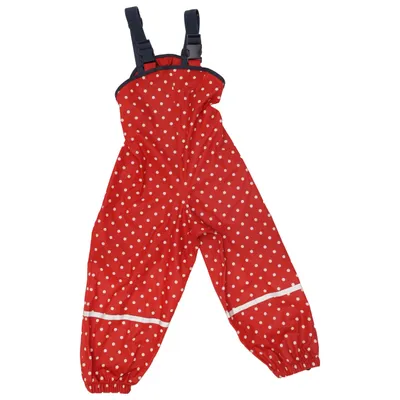 Rain pants (Red, White) from Playshoes Polyester