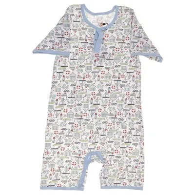 Rompers (White, Blue, Multicolored) from Pusblu Cotton