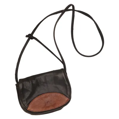 Shoulder-bag (Brown, Green) Leather