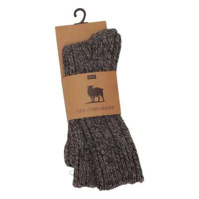 Gebreide sokken (Grijs) van The Cozy Sheep Acryl, Elastaan, Polyester, Wol