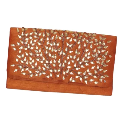 Clutchtaske (Orange) fra Fabindia