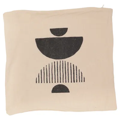 Housse de coussin (Beige, Noir) de H&M Home Coton
