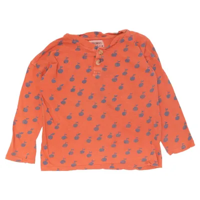 Langærmet t-shirt (Orange, Blå) fra Bobo Choses