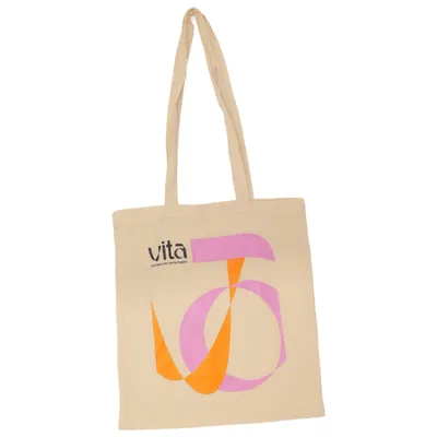 Canvas bag (Beige, Multicolored) from VITA Cotton