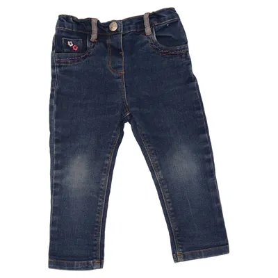 Jean (Bleu) de Baby Girl Coton, Élasthane, Polyester, Viscose