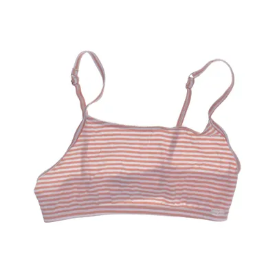 Bralette (Roze, Wit) van Living Crafts Elastaan, Organisch katoen