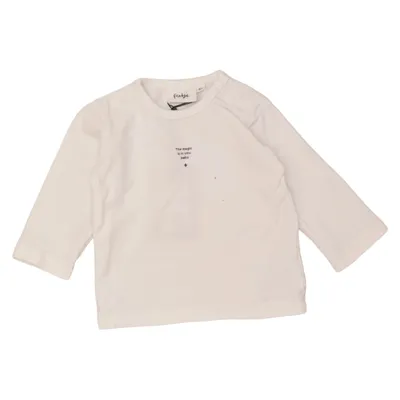 Langærmet t-shirt (Hvid) fra Feetje Elastan, Økologisk bomuld