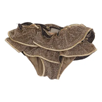 Bikini bottom (Gold) from Oseree Elastane, Metallic fiber, Polyamide