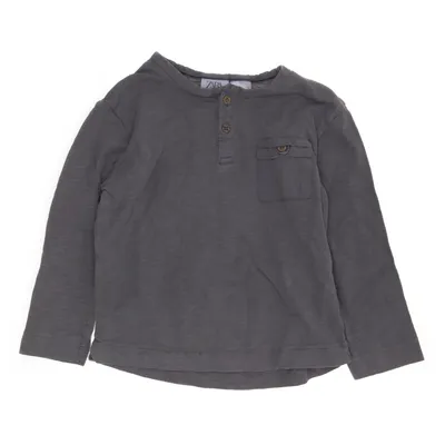 Langærmet t-shirt (Grå) fra Zara Baby Bomuld