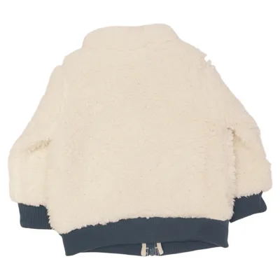 Fleece jas (Wit, Blauw) van Lily & Dan