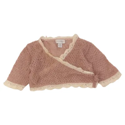 Wrap cardigan (Pink, White) from Kiabi Baby Cotton, Mohair