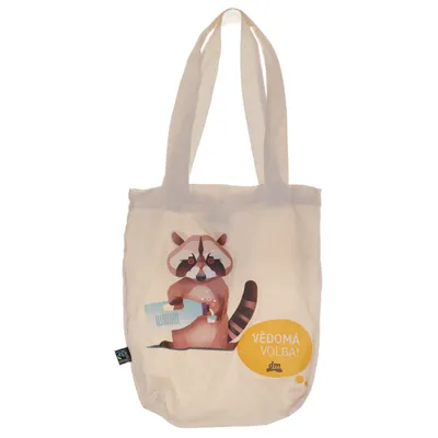 Canvas bag (Beige, Multicolored) from DM Organic cotton
