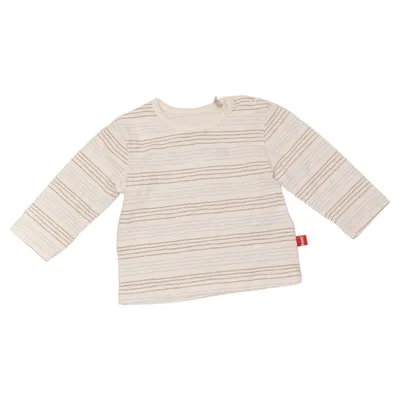 Langærmet t-shirt (Hvid, Blå, Brun) fra Kanz Bomuld, Elastan