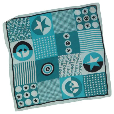 Bandana (Bleu, Noir, Blanc) de ESPRIT Soie