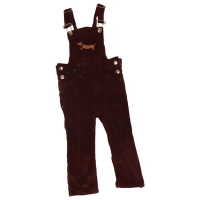 Overalls (Rød) fra Mini Rodini Elastan, Økologisk bomuld