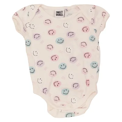 Body (Vit, Flerfärgad) från Smiley World Bomull