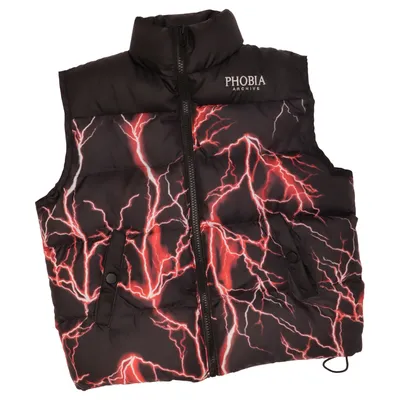 Gilet d'extérieur (Noir, Rouge) de Phobia Polyester