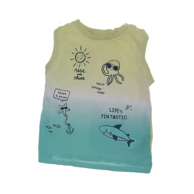 Tanktop (Groen, Geel, Wit) van Baby Club Katoen