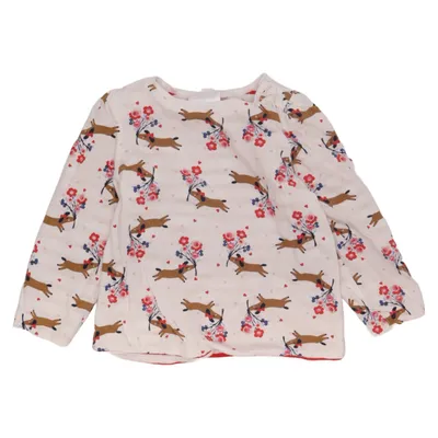 Long sleeve T-shirt (White, Multicolored) from Au Pareil Au Même Cotton