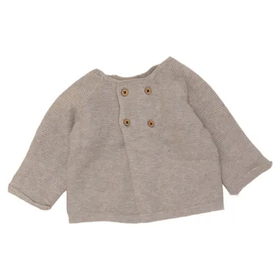 Cardigan (Grå) fra Mini Mini Bomuld, Polyester