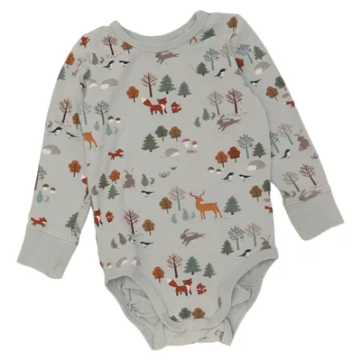 Body (Blå, Flerfarvet) fra Lindex Baby Bomuld, Elastan