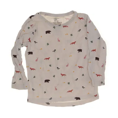Lange mouwen shirt (Beige, Meerkleurig) van Lindex Kids Katoen