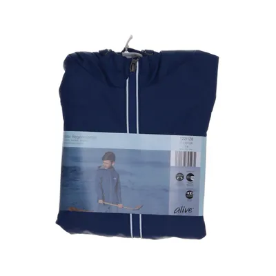 Rain jacket (Blue) from Alive Cotton, Polyester, Polyurethane, Viscose