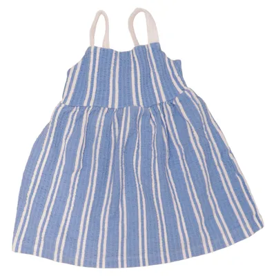 Robe (Bleu, Blanc) de Zara