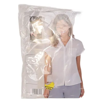 Chemise à manches courtes (Blanc) de Up 2 Fashion Coton, Lin