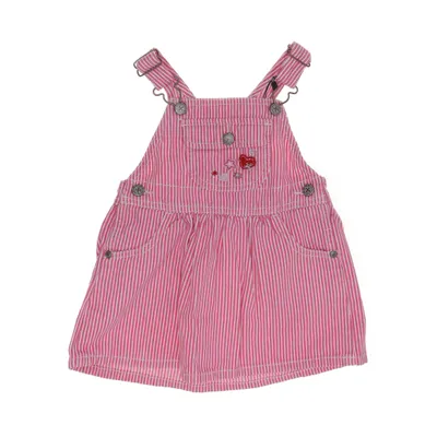Dungaree dress (Pink, White) from Oshkosh Cotton