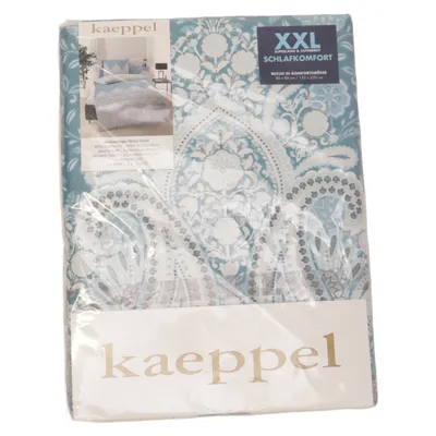Bed set (Blue, Gray, White) from Kaeppel Cotton