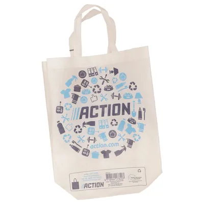 Canvas bag (White, Blue) from Action