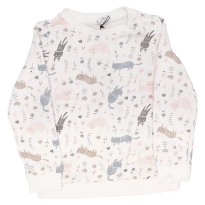 Sweatshirt (Weiß, Mehrfarbig) von Dopo Dopo Baby Baumwolle, Polyester