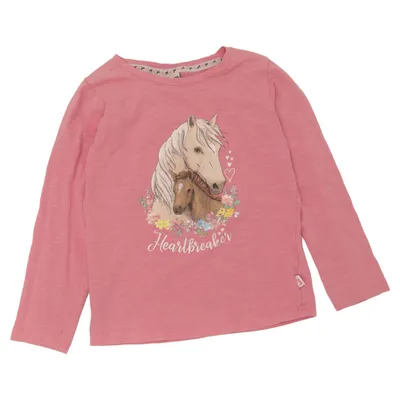 Langærmet t-shirt (Pink) fra Salt and Pepper Bomuld, Elastan