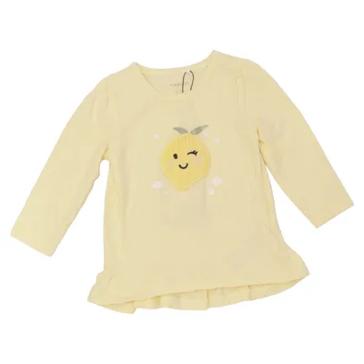 Long sleeve T-shirt (Yellow) from Name It Elastane, Organic cotton